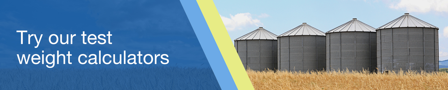 A new online tool to help producers quickly and accurately determine the volume and test weight of Canadian grains.