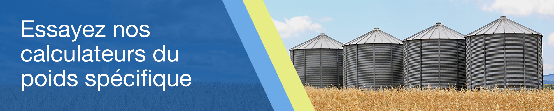 Nouveaux outils en ligne pour aider les producteurs à déterminer rapidement et exactement le volume et le poids spécifique des grains canadiens.